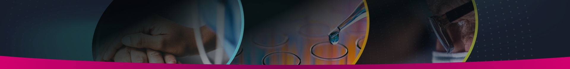 AstraZeneca MDT Resource Hub header banner featuring science imagery in abstract circular rings.