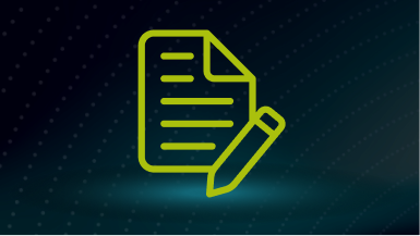 icon of a document with an editing pen for the MDT Governance and Operations Toolkit.